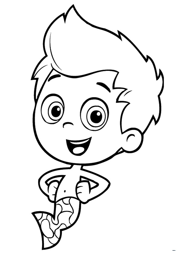 Plansa de colorat cu Bubble Guppies 94 99
